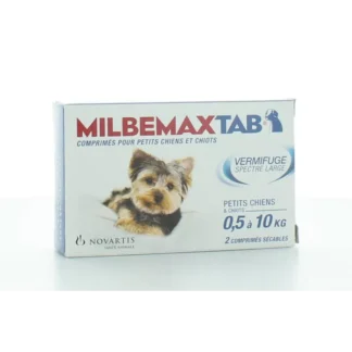 Milbemaxtab Vermifuge Chiens 0,5-10kg 2 comprimés