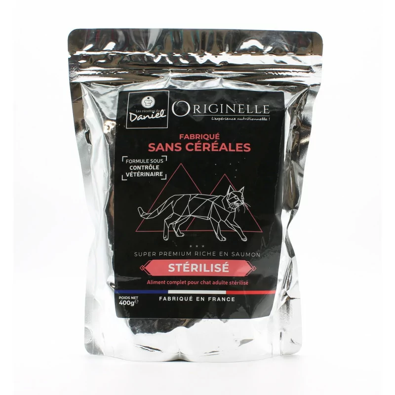 Originelle Croquettes Chats Stérilisés Saumon 400g