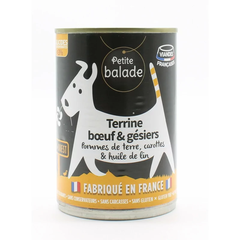 Petite Balade Terrine de Bœuf et Gésier 400g