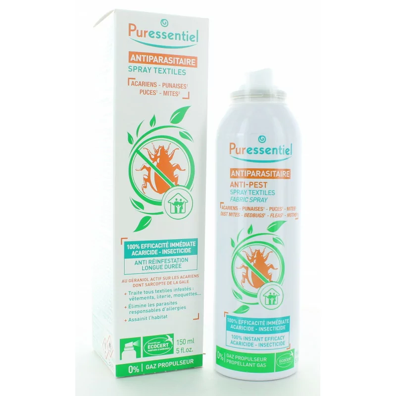 Puressentiel Antiparasitaire Spray Textile 150ml