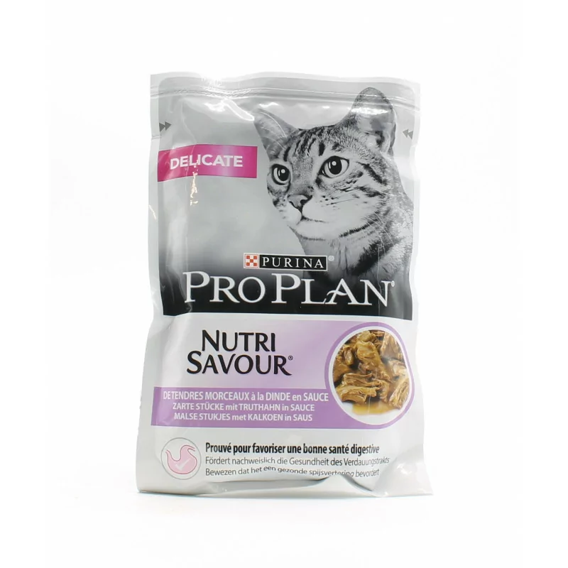 Purina ProPlan Delicate NutriSavour Dinde en Sauce 85g