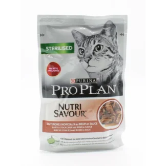 Purina ProPlan Sterilised NutriSavour Bœuf 85g