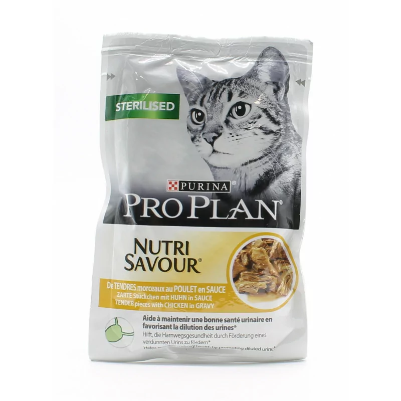 Purina ProPlan Sterilised NutriSavour Poulet en Sauce 85g