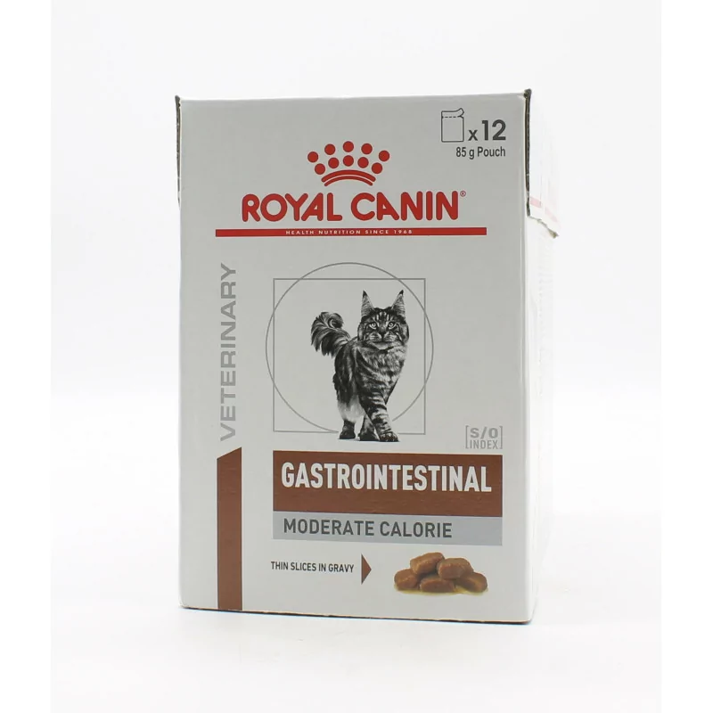 Royal Canin Veterinary Gastrointestinal Moderate Calorie Chat 12X85g