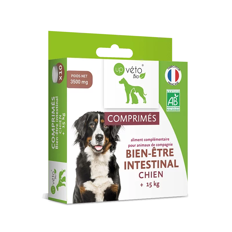 Up Véto Bio Bien-être Intestinal Chien +15kg 10 comprimés