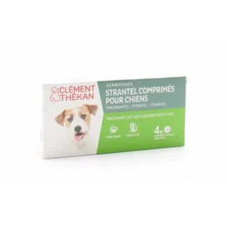 Clément Thékan Strantel Vermifuge pour Chiens 4 comprimés