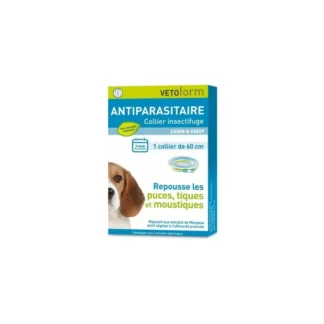 Vetoform Antiparasitaire Collier Insectifuge Chien & Chiot 60cm