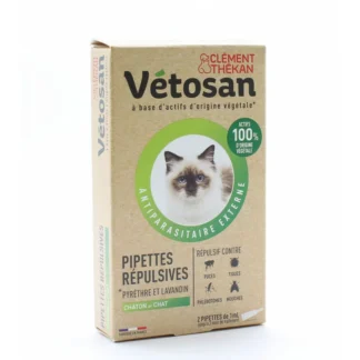 Vétosan Pipettes Répulsives Chaton et Chat 2X1ml