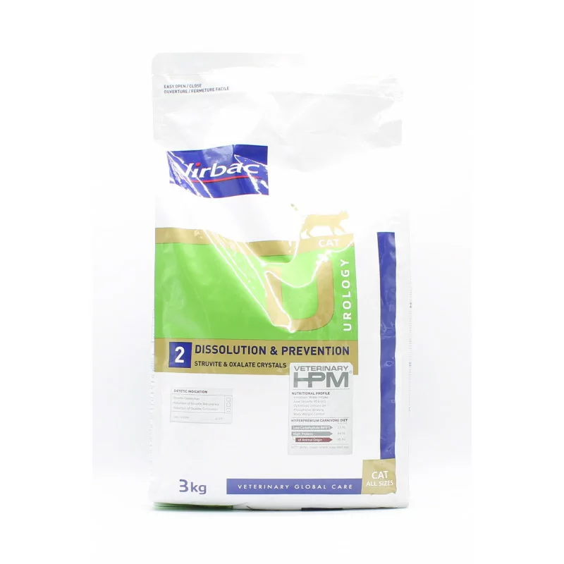 Virbac Cat Urology 2 Dissolution & Prevention Croquettes 3kg