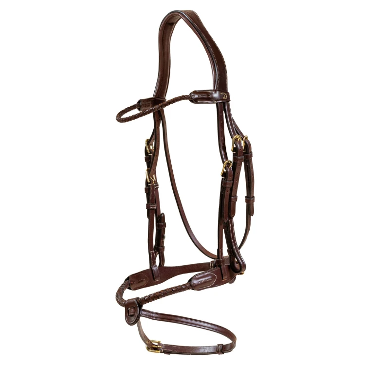 Bridon Dy'on Muserolle Tressée Avec Noseband Amovible D Collection