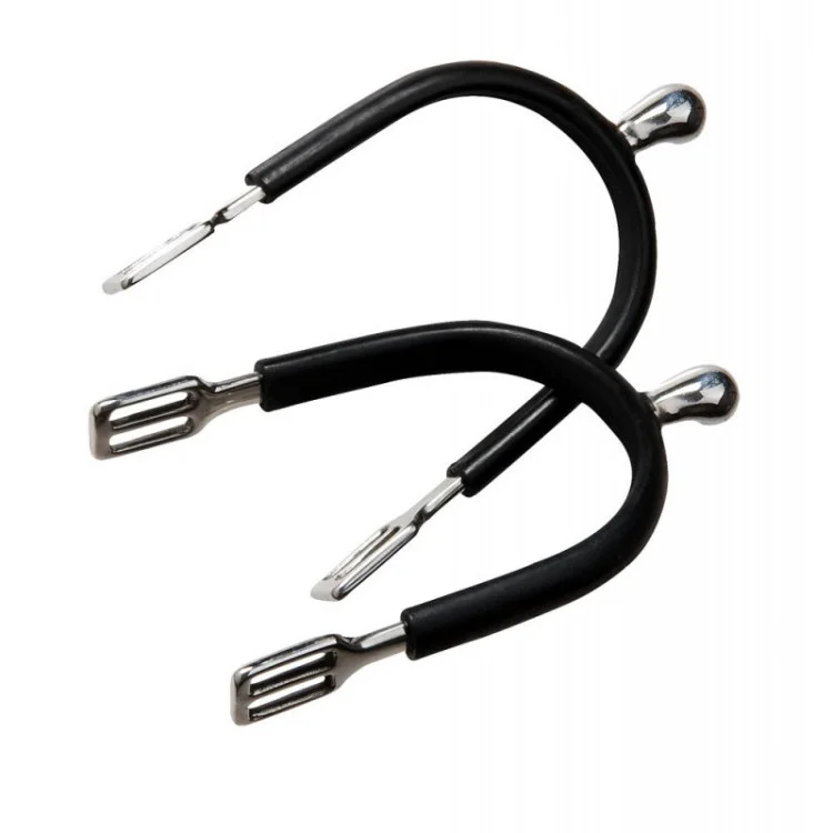 Eperons Feeling "Polo" Inox Gainé Caoutchouc