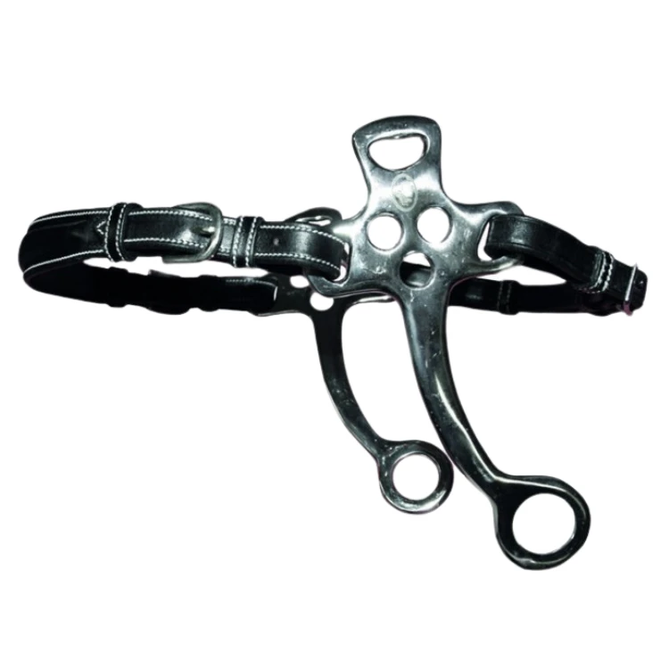 Hackamore Jump'In Cuir Branches Courtes Et Plates