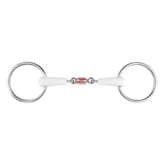 Mors 2 Anneaux Equimouth Double Brisure Avec Rouleau en Cuivre
