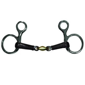 Mors Baucher Jump'In Double Brisure En Cuir