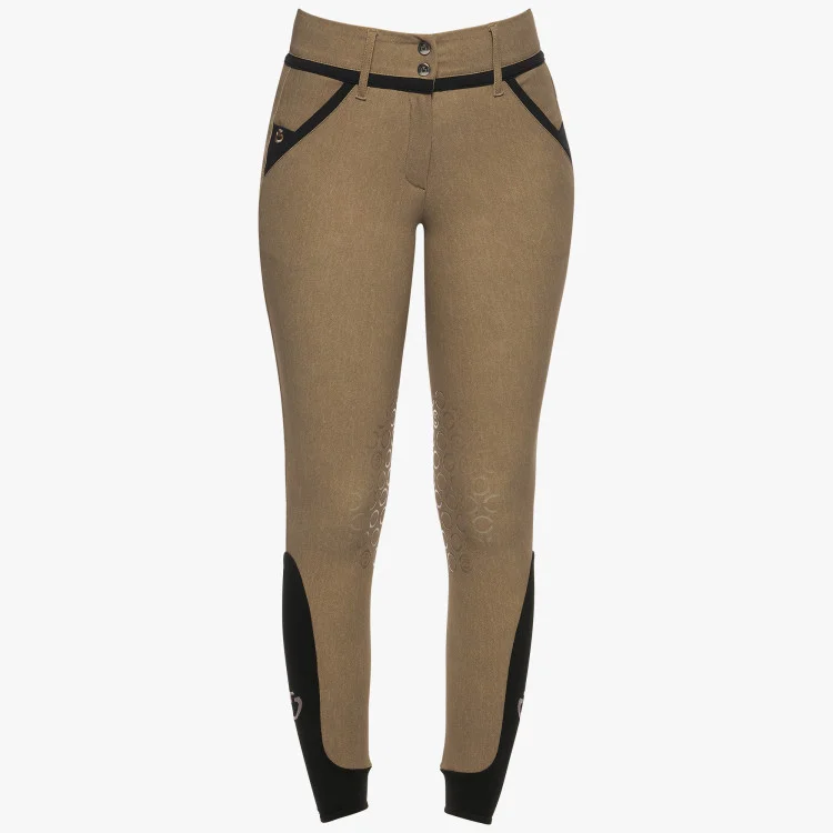 Pantalon Cavalleria Toscana Plaid Print Contrasting Trim