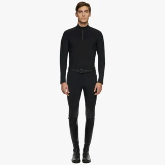 Polo Cavalleria Toscana Tech Jersey Mock Zip Turtleneck