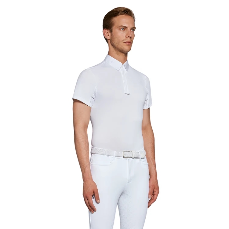 Polo Cavalleria Toscana Tech Piquet S/S Button