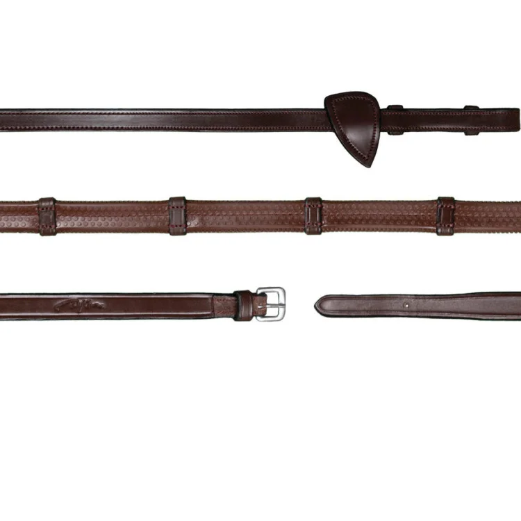 Rênes Dy'on Caoutchouc 1/2 Avec 7 Arrêtoirs NEC