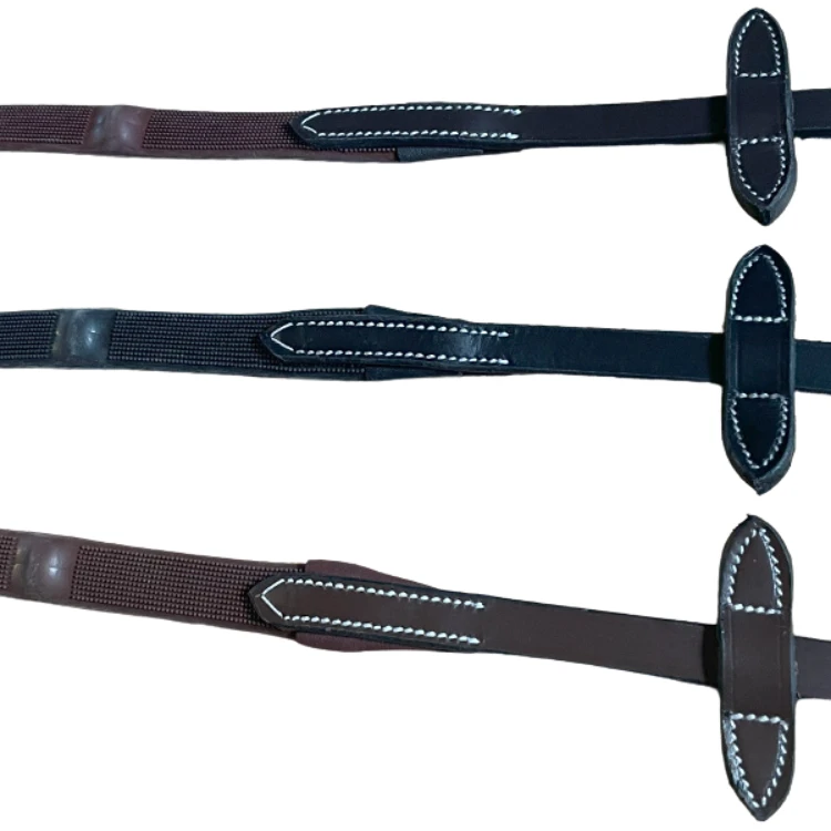 Rênes Jump'In Caoutchouc Avec 7 Stops 1/2 One