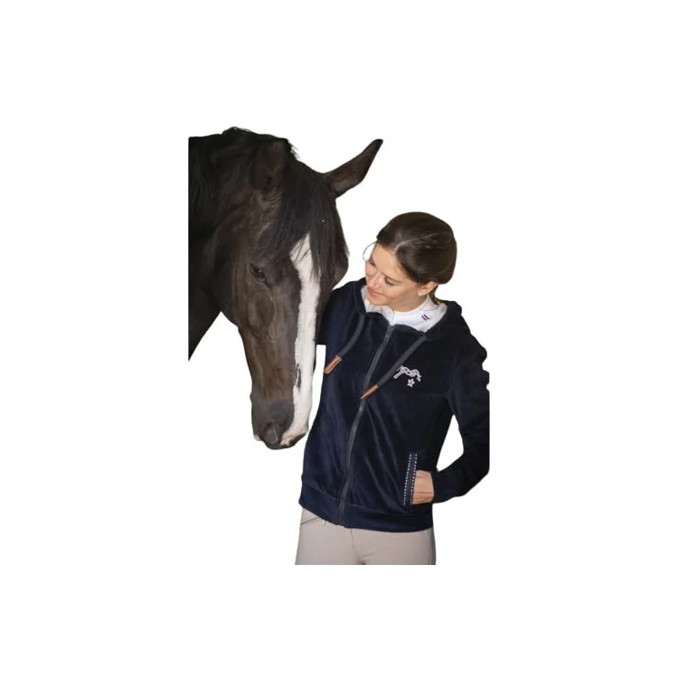 Sweat Zippé Enfant Penelope "Emy Velvet"