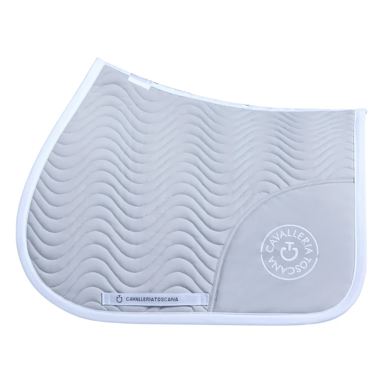 Tapis De Selle Cavalleria Toscana Double Orbit Wave Quilted Jumping