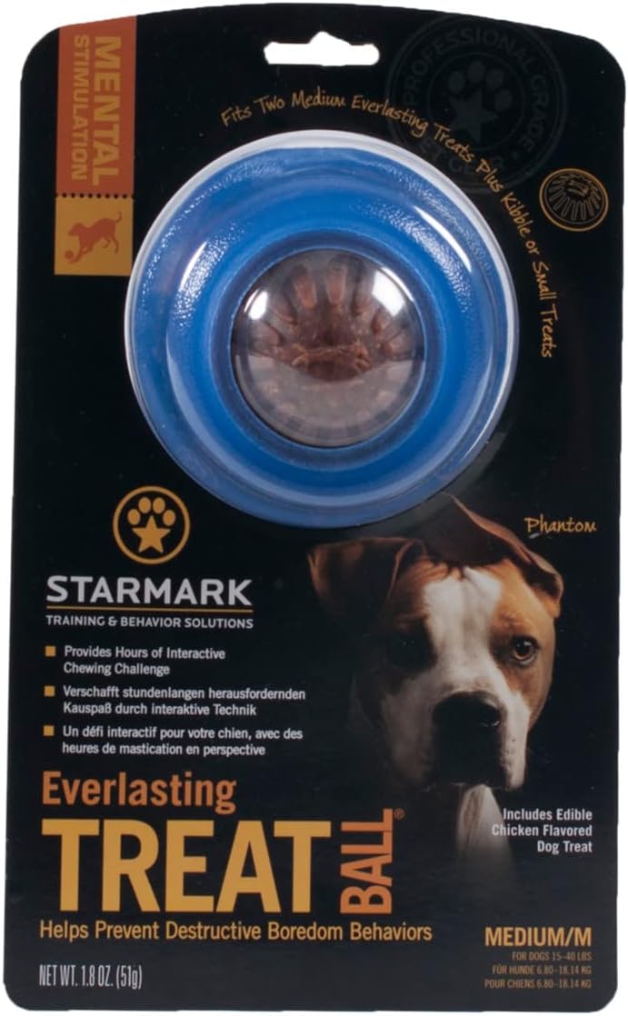Starmark Everlasting Dog Treat Ball, Medium