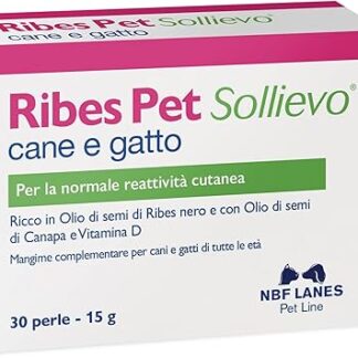 NBF Lanes | Ribes Pet Relief for Dogs and Cats, 30 Appetizing Beads, for Normal Skin Reactivity