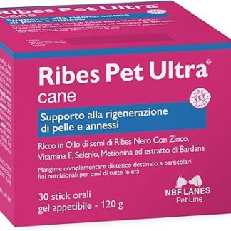 NBF Lanes | Ribes Pet Ultra Chien, Appetizing Gel 30 x 4g envelopes, supports skin regeneration and addictions.