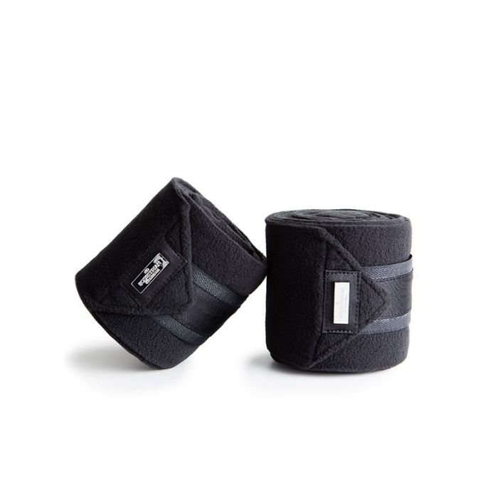 Equestrian Stockholm Black Edition fleece bandages