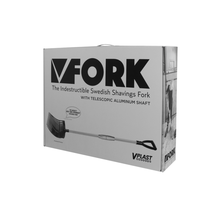 V-PLAST 2-piece plastic shaving fork Medium