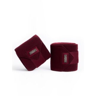 Equestrian Stockholm Bordeaux fleece bandages