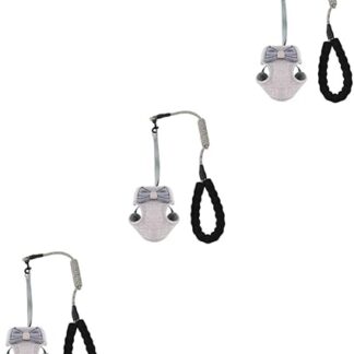 Amosfun Pack of 3 Cat Leads, Kitten Collars, Running Lead for Cats, Cat Collar, Cat Lead, Running Vest, Girls' Harness, Chest Strap, Travel Belt