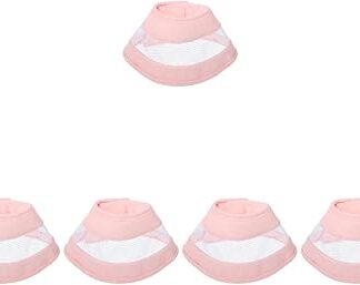 minkissy 5pcs compound cone collar kittens recovery collar cat cone collar kitten cone cat elizabeth cone cat head cone cat neck cone dog recovery cones pet cones dog cones pvc the dog soft