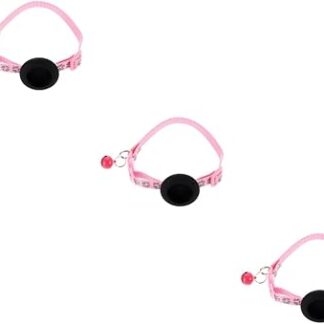 minkissy 3pcs cat collar pet dog collar kitten collar tracer dog collar air tag. dog collar breakaway dog collar pet outdoor collar cat accessories cute dog collars bow tie nylon halloween