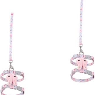 FOMIYES 2 Sets of Tow Rope Cat Dog Rabbit Adjustable Running Rope Harness for Cats Lead Kitten Adjustable Harness Escape Proof Vest Belt Rabbit Belt