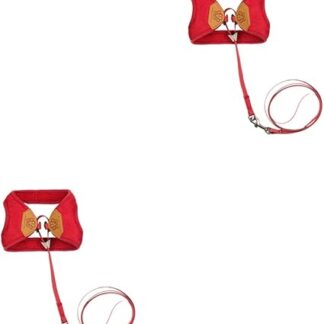 POPETPOP 2 x Cat Harness Strap Pet Cat Harness Cat Strap Adjustable Lead