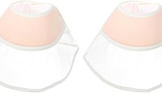 Pack of 2 Compound Cone Collar Portable Cat Collars Kitten Collar Pet Supply Dog Cone Kitten Cones After Cat Licking Collar Cat Cone Collar Soft Headgear PVC Conical