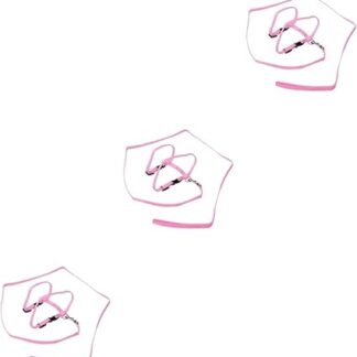 Kisangel 3St Katzengeschirr pet Supplies haustierbedarf Katzen-Sicherheitshalsband Katzenleine Leine Katzenhalsband Gurt Zugseil für Haustiere Haustierzubehör rutsch die Katze Gürtel Rosa