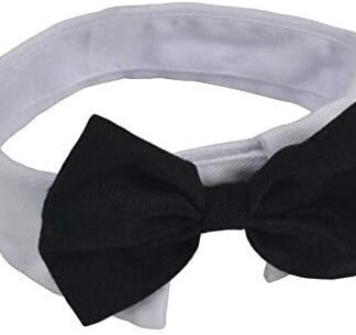 Formal Dog Bow Tie Dog Cat Pets Adjustable Bow Tie and Collar DCL01 (01) by Heypet
