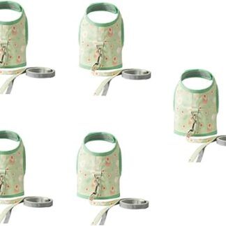 Supvox 5 Sets Katzenleine Hundegeschirr Katzenhalsband Leine Katzenweste Leine Hundeschleppkabel Kätzchenweste Laufweste Katzengeschirr Jacke Katze Verstellbares Geschirr