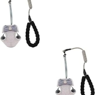 Happyyami 2 x Pet Harness, Outdoor Harness for Kittens, Training Harness for Pets, Cat Running Jacket, Outdoor Vest, Walking Cat, Small Cat Collar, Tank Tops, Girls, Rope Running
