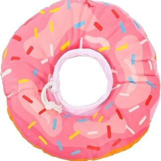 Pet Recovery Collar Cat Dog Elizabeth Circle Protective Cone Adjustable Soft for Wound Healing Pink XS