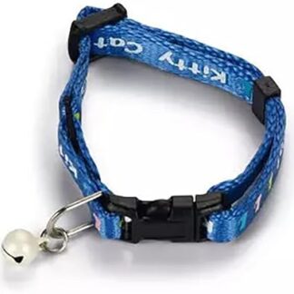 Beeztees Nylon Collar for Kittens Kitty Cat, 8 mm x 16-23 cm, Blue