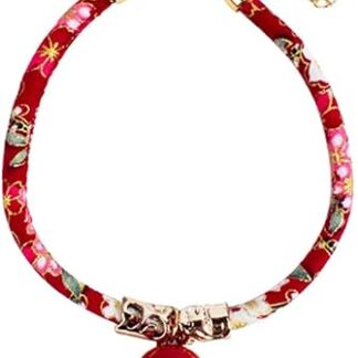 ACiyD Pet Cats Retractable Style Elastic Band s Cute Cats Collars Pet Cats Decoration Accessories Pet Cats Supplies (Colour: Red)