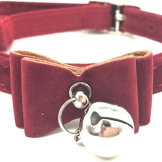 HCHGJKN Basic Hundehalsbänder Cat Collar Collar Cat Necklace Puppy Kitten Bell Bow Tie Puppy Collar(A)