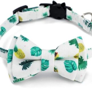 MoonyLI Cat Dog Collar, Cat Collar Breakaway with Bell and Cute Bow Tie, Adjustable Dog or Cat Collar Breakaway Cat Collars 1.0 x 28 cm