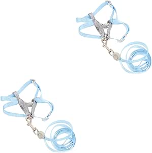 COHEALI Dog Training 2 Sets Adjustable Cat Harness Small Dog Harness Lead for Small Dogs Pet Harness for Small Dogs Small Pet Lead Small