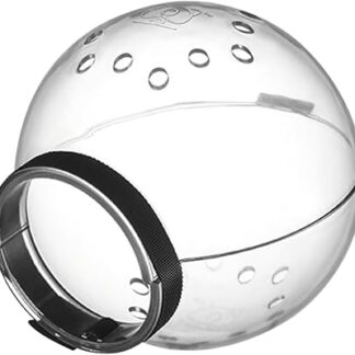 Generisch 1 x Outdoor Cat Collar Decorative Transparent Collar Cat Head Cover (White)