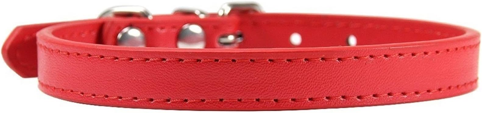 HCHGJKN Basic Dog Collars Colour Puppy Cat Collar Cute Kitten Necklace Name Collar Cat Dog Pet Supplies (A)