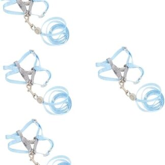 BESPORTBLE 4 Sets of Adjustable Cat Harness Adjustable Cat Harness for Small Dogs Dog Cat Lead Pull Rope for Dogs Cat Harness Lead Lead Polyester Adjustable